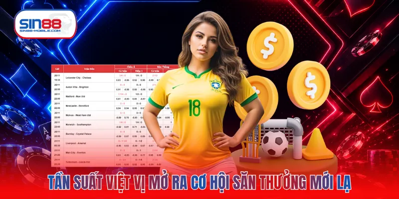 Tần suất việt vị mở ra cơ hội săn thưởng mới lạ