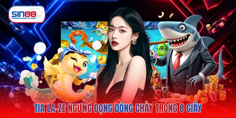 Tia la-ze ngưng đọng dòng chảy trong 8 giây